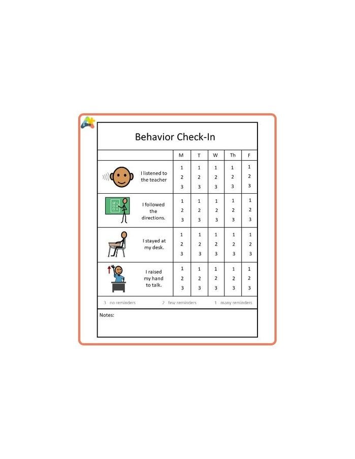 Resource for Behavior Check-In/Check-Out