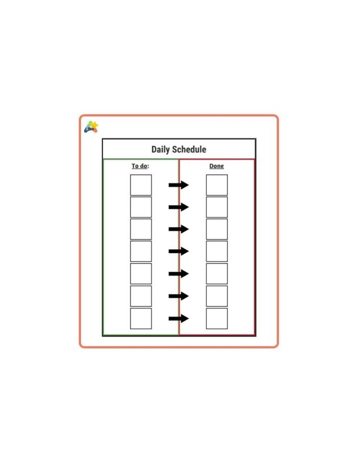 Resource for To Do (Green and Red Visual, 7 spots)