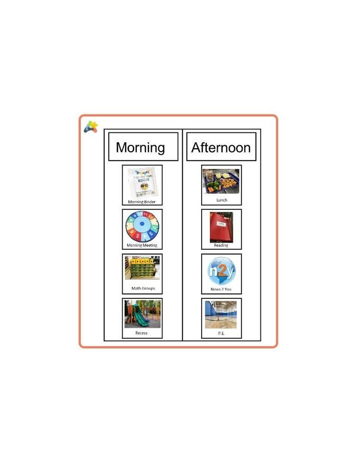 Resource for Schedule - Visual (4 spots) - Pictures
