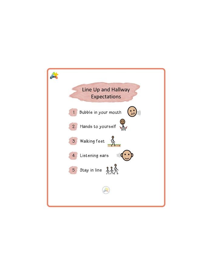 Resource for Line Up and Hallway Expectations