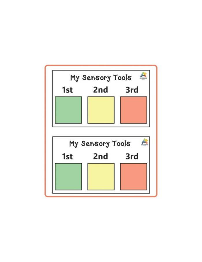 Resource for Sensory Schedule